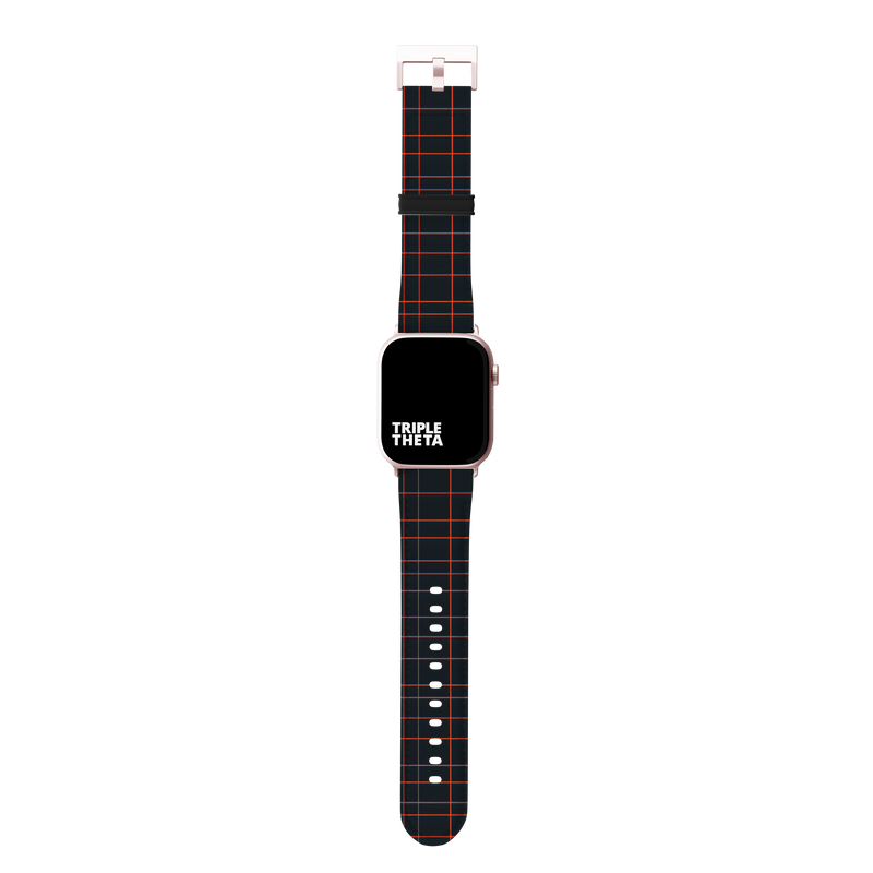 Bold Orange Plaid Collection Band For Apple Watch