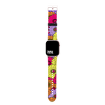 Bold Pink Purple Yellow Ultra Retro Floral Collection Band For Apple Watch
