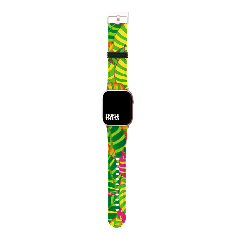 Bold Tropical Leaves Band For Apple Watch