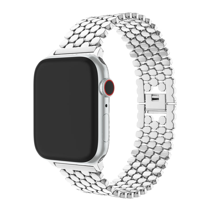 Circle Pattern Band For Apple Watch By Triple Theta Watch Bands | Silver