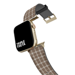 Coffee And White Plaid Collection Band For Apple Watch