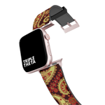 Deep Red Paisley Collection Band For Apple Watch