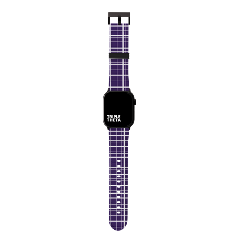 Dreamy Lavendar Plaid Collection Band For Apple Watch