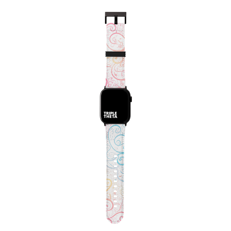 Fine Line Gradient Paisley Collection Band For Apple Watch