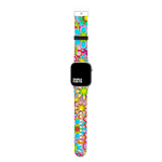 Flower Flow 80s Style Flower Print Floral Collection Band For Apple Watch