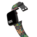 Groovy Color Swirl Retro Floral Collection Band For Apple Watch