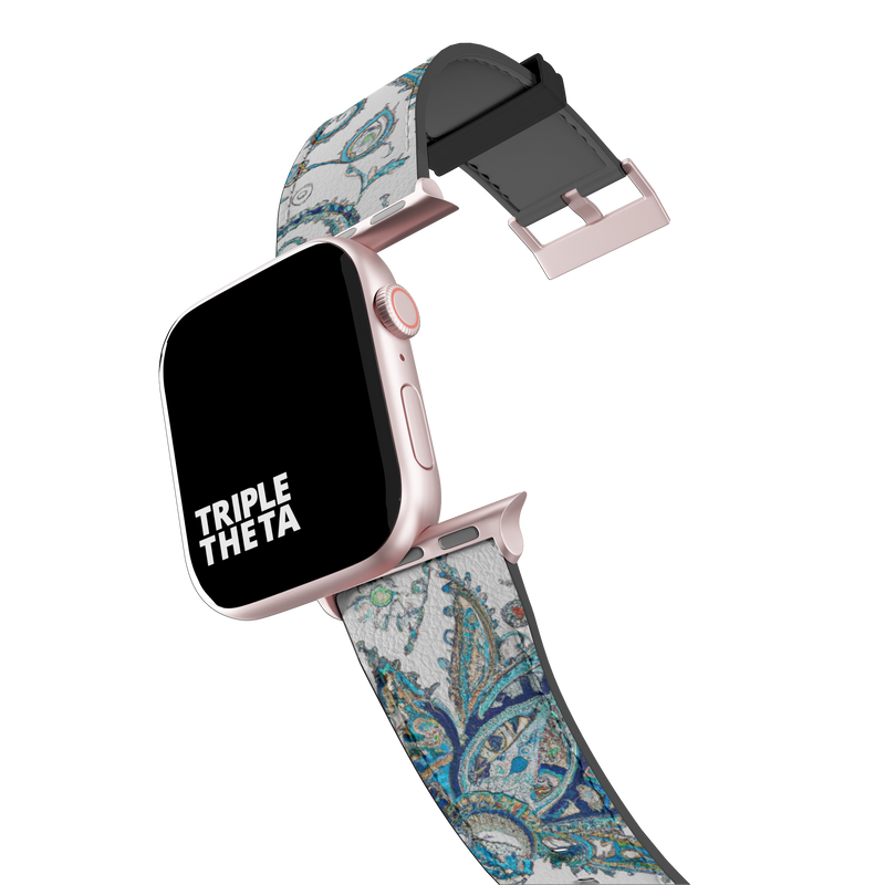 Mega Blue Paisley Collection Band For Apple Watch