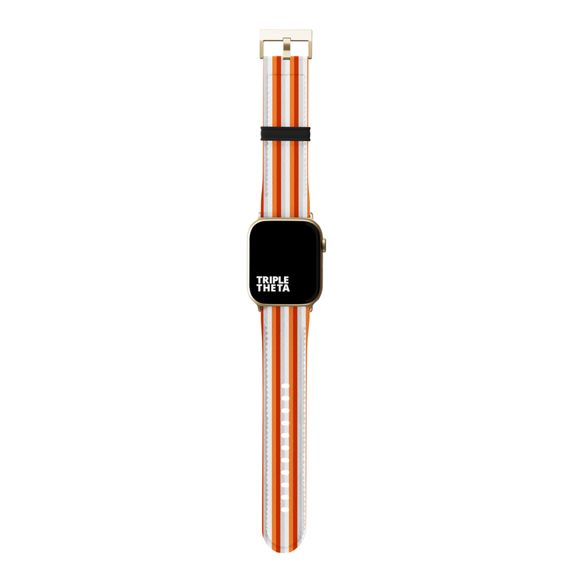 Super Stripes Mega-Orange Series Band For Apple Watch