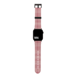 Pink And White Plaid Collection Band For Apple Watch