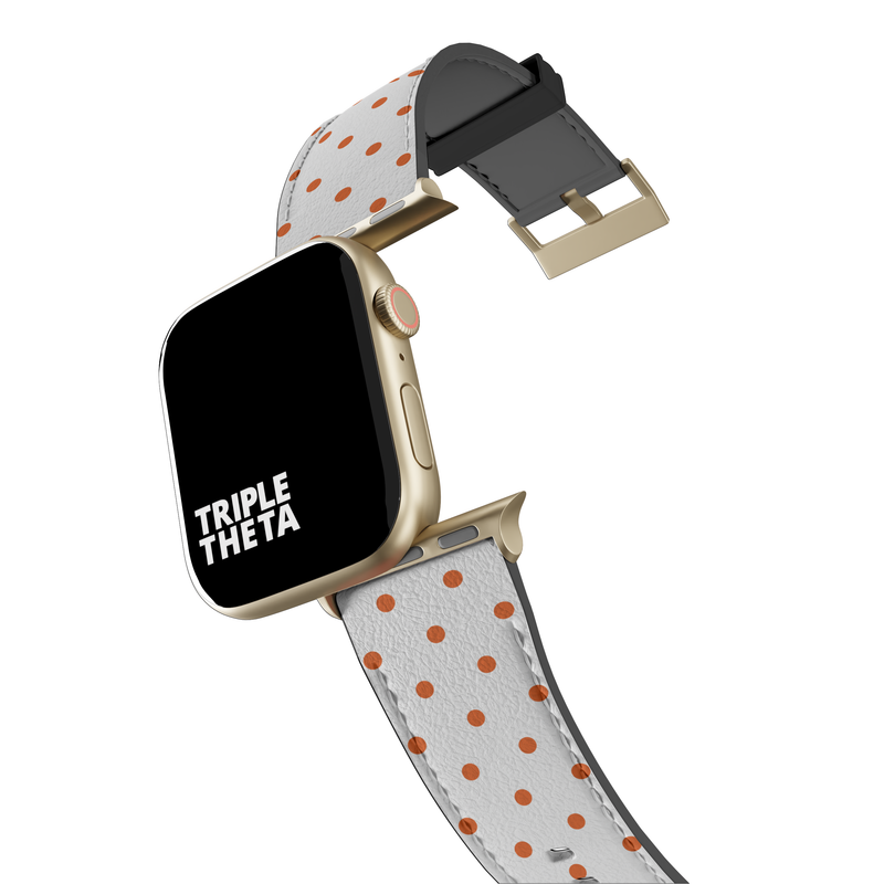 Polka Dot Mega-Orange Series Band For Apple Watch