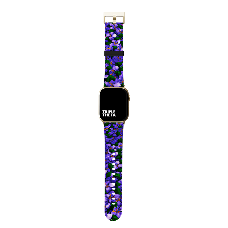 Purple Violets Band For Apple Watch