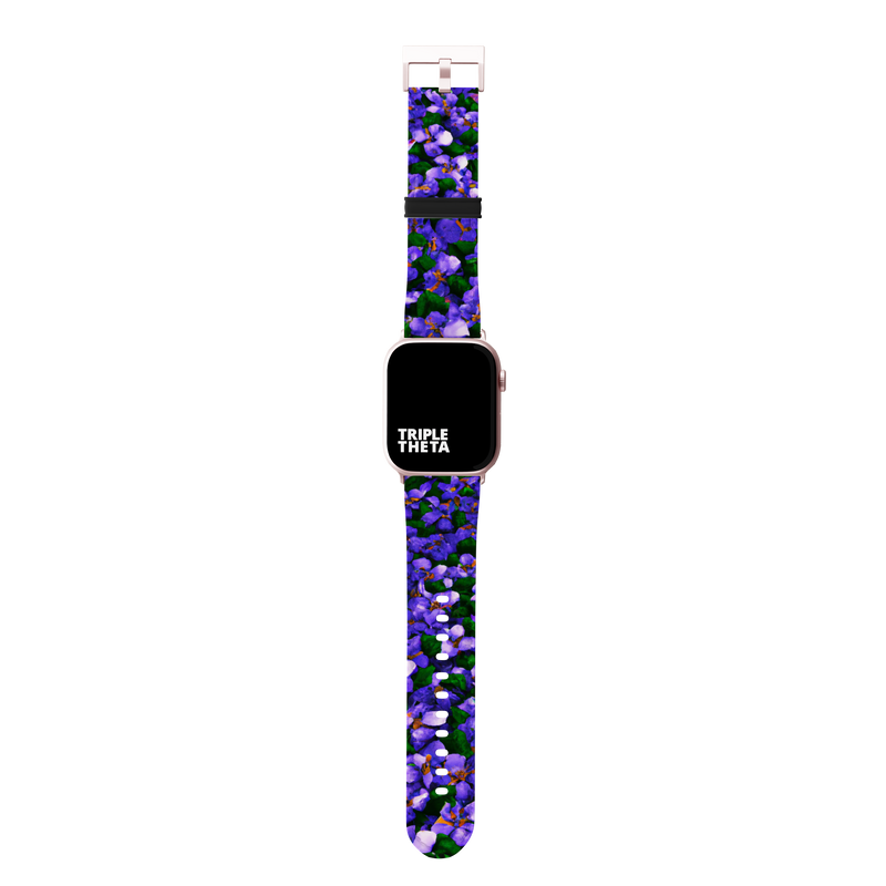 Purple Violets Band For Apple Watch
