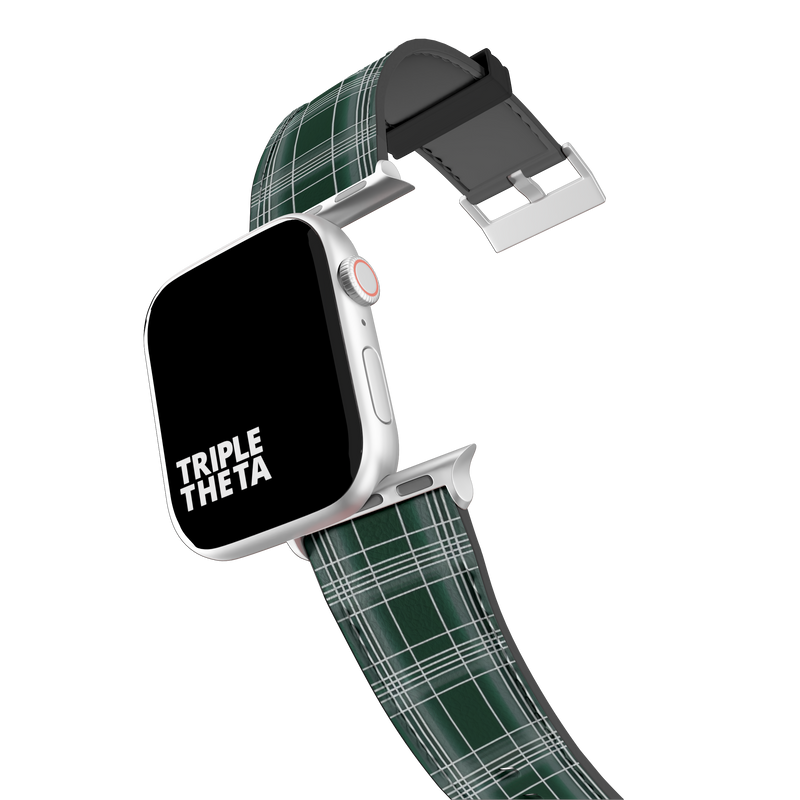 Rustic Forest Green Plaid Collection Band For Apple Watch