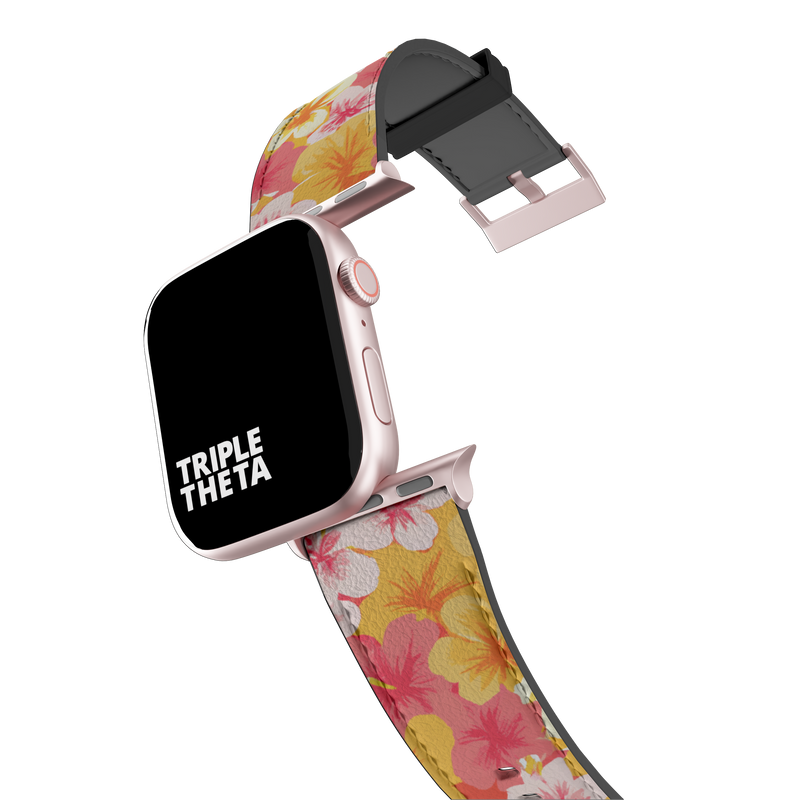 Super Hibiscus and Plumeria Band For Apple Watch