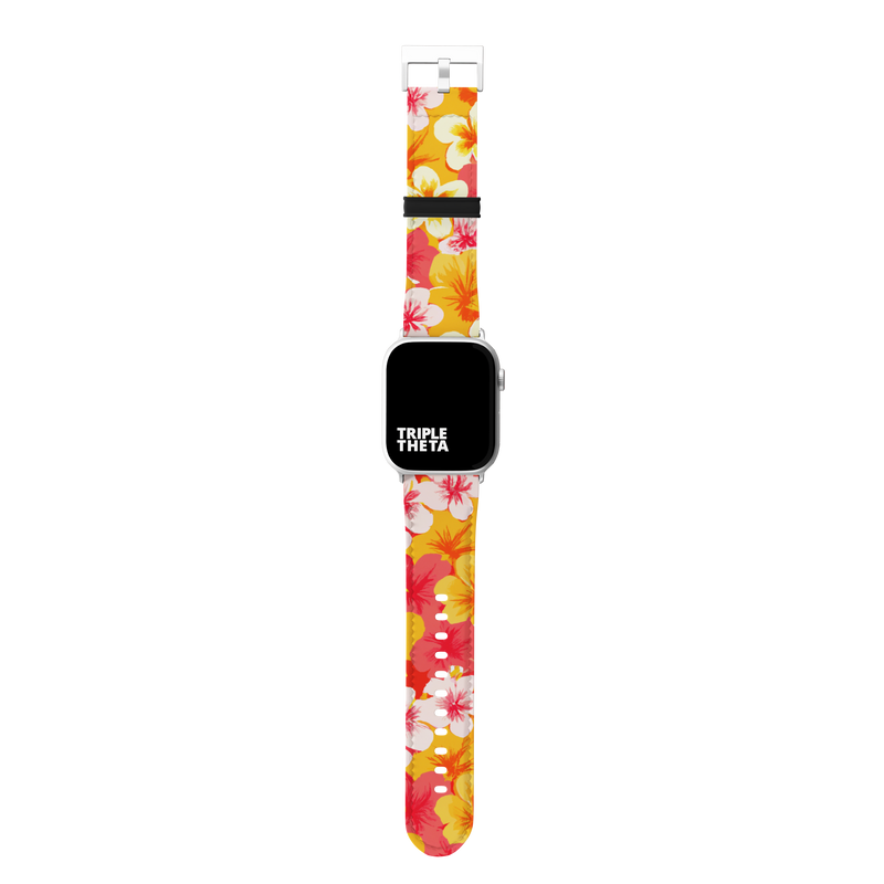 Super Hibiscus and Plumeria Band For Apple Watch