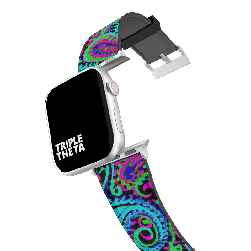 Super Pastel and Black Paisley Collection Band For Apple Watch