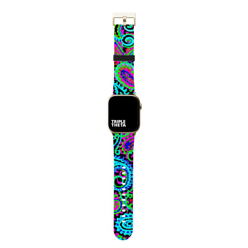 Super Pastel and Black Paisley Collection Band For Apple Watch