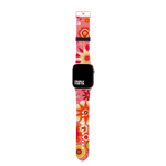Super Pink 80s Style Flower Print Floral Collection Band For Apple Watch