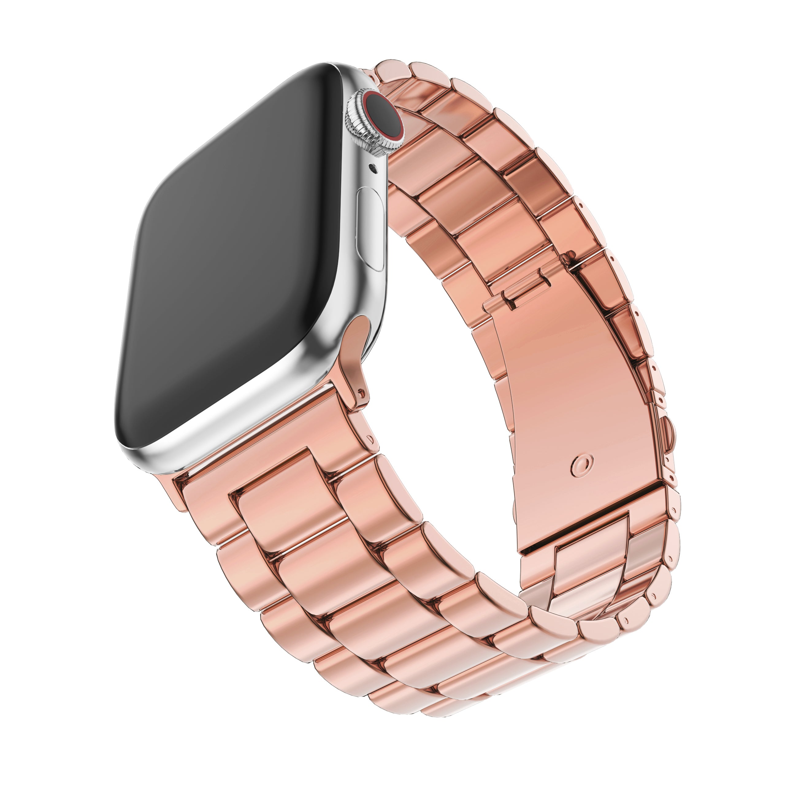 Alex 5 Link Watch Band in Rose Gold Tone Stainless Steel