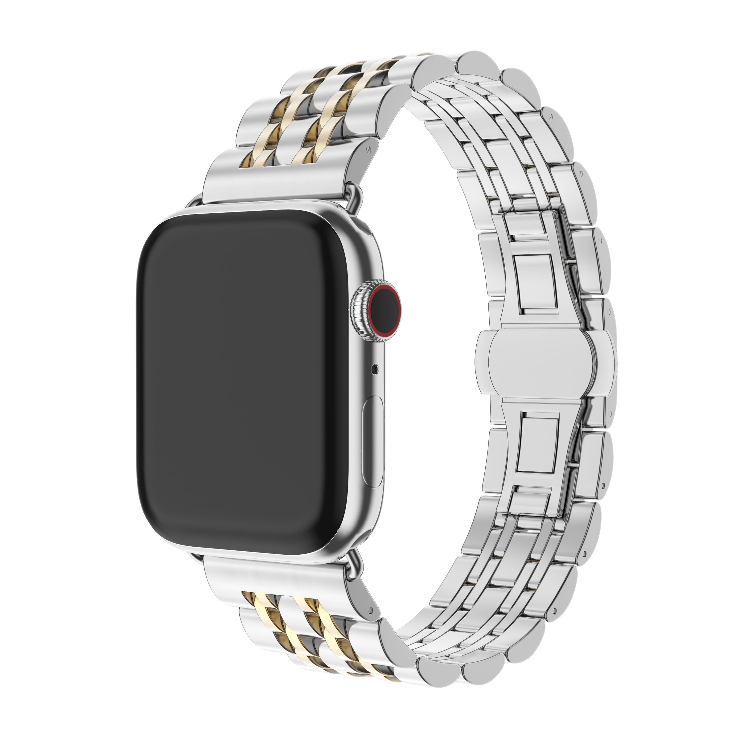 Stainless Steel Butterfly Buckle Band for Apple Watch | Triple Theta